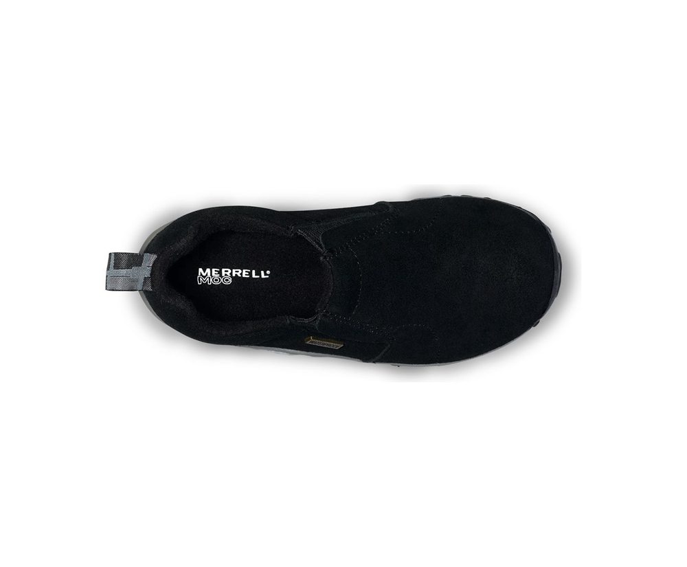 Merrell Slip Ons Black - Jungle Moc Frosty Waterproof - Kids 14OVHXUZY